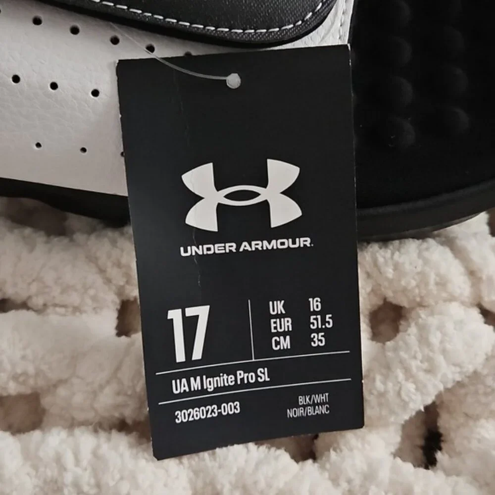 Under Armour Ignite Pro Slide Sandal Size 17 Men's New Slip On Athleisure Beach